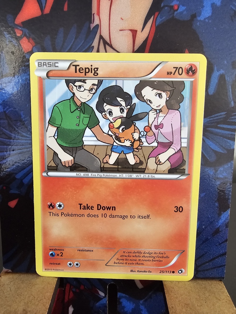 Pokemon Card Tepig 25/113 Legendary Treasures